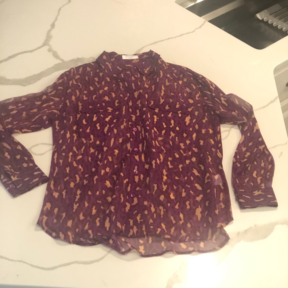 Equipment Silk Button Down Top Small - image 2